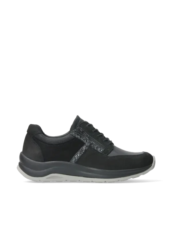 Wolky Comrie - zwart combi leer Backbone voor dames