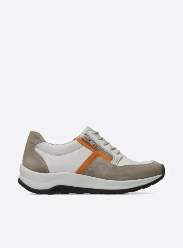 Wolky Comrie - beige/safari combi leer Veterschoenen voor dames