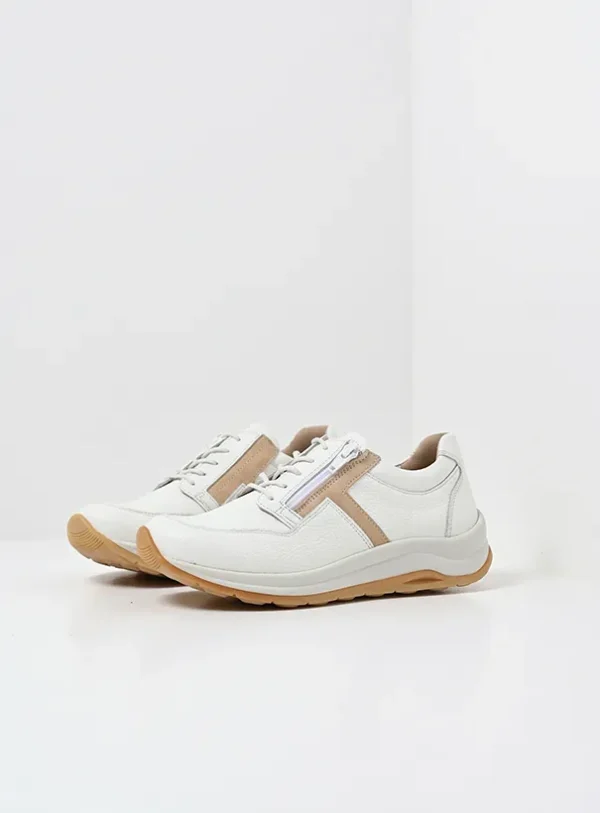 Wolky Comrie - wit/beige leer Veterschoenen voor dames