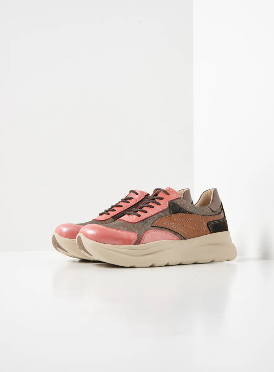 Wolky Sneakers 00990 Nova S2F 90514 lavarood combi leer