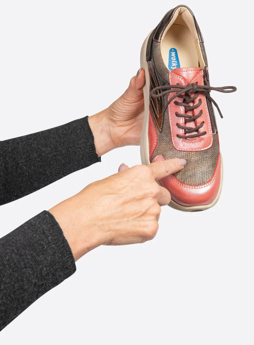 Wolky Sneakers 00990 Nova S2F 90514 lavarood combi leer