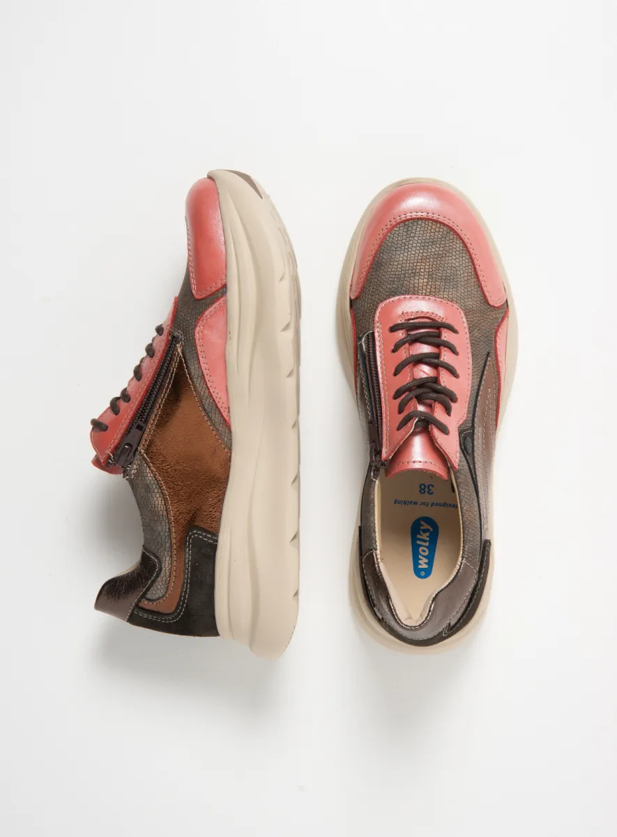 Wolky Sneakers 00990 Nova S2F 90514 lavarood combi leer
