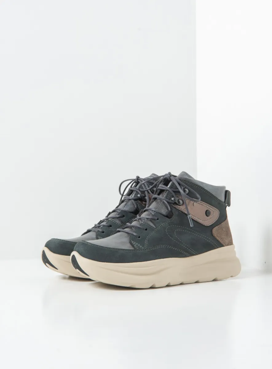 Wolky Apex - brons metallic combi leer Hoge veterschoenen voor dames