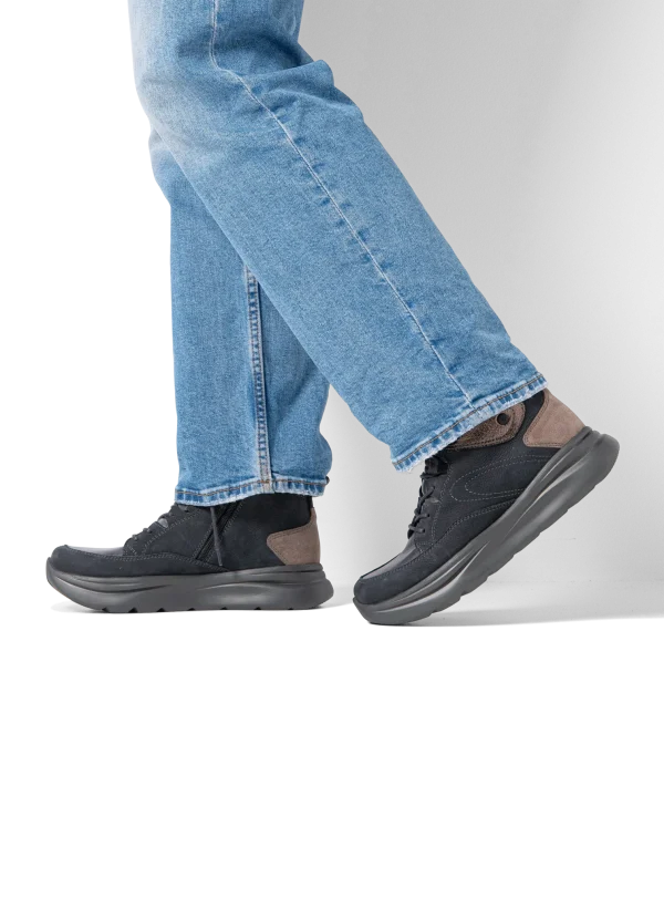 Wolky Apex - grijs combi leer Breedtemaat H+ voor dames