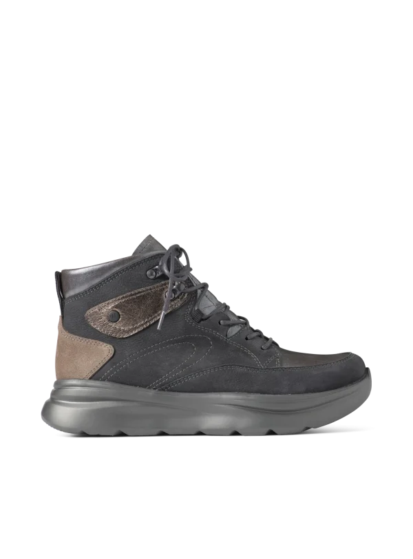 Wolky Apex - grijs combi leer Breedtemaat H+ voor dames