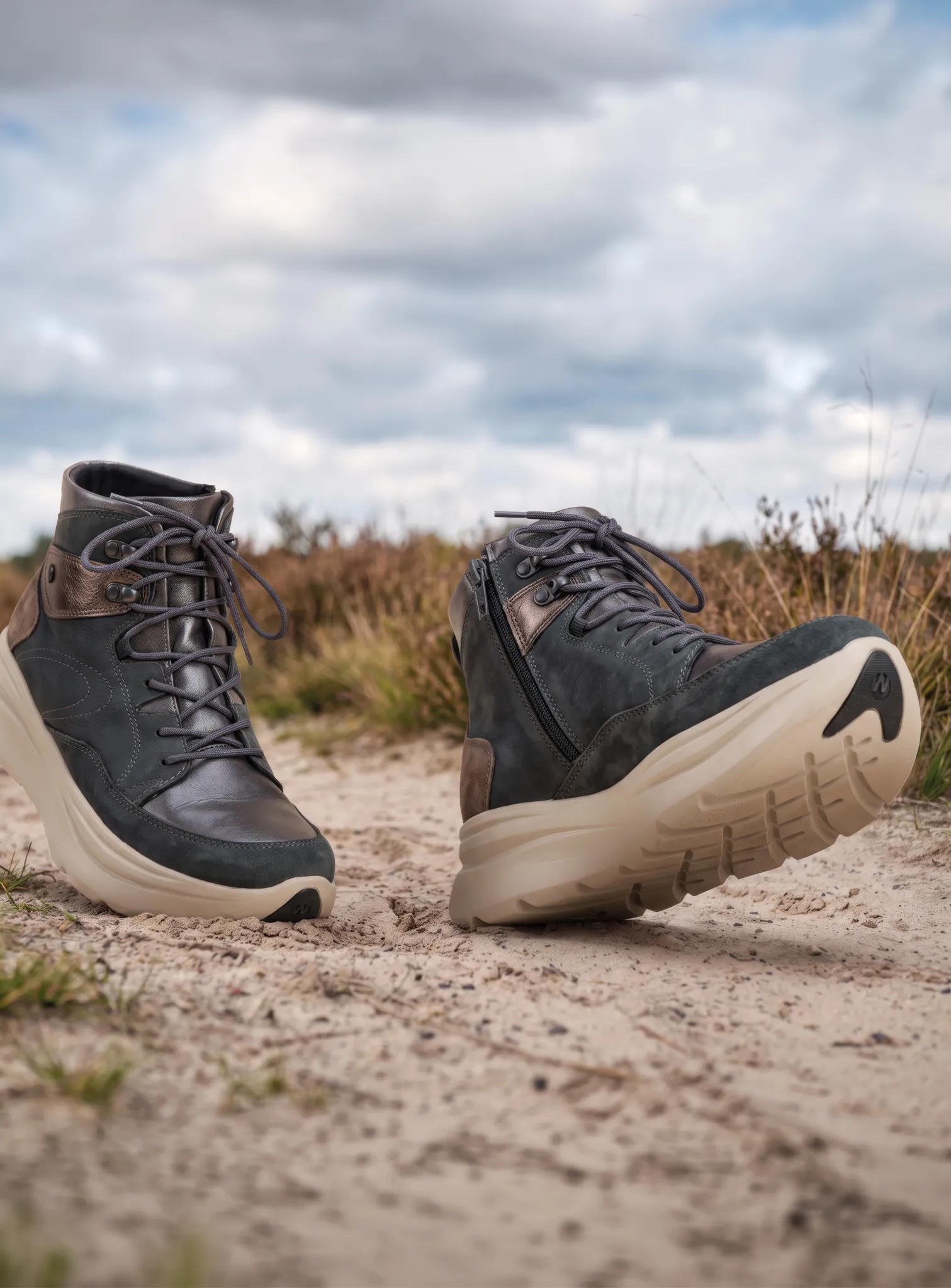 Wolky Apex - brons metallic leer combi Breedtemaat H+ voor dames