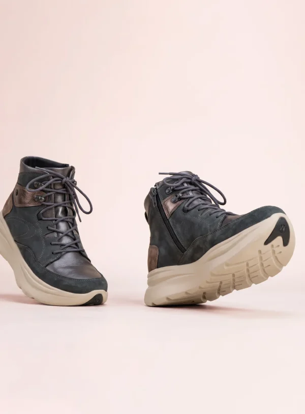 Wolky Apex - brons metallic leer combi Breedtemaat H+ voor dames