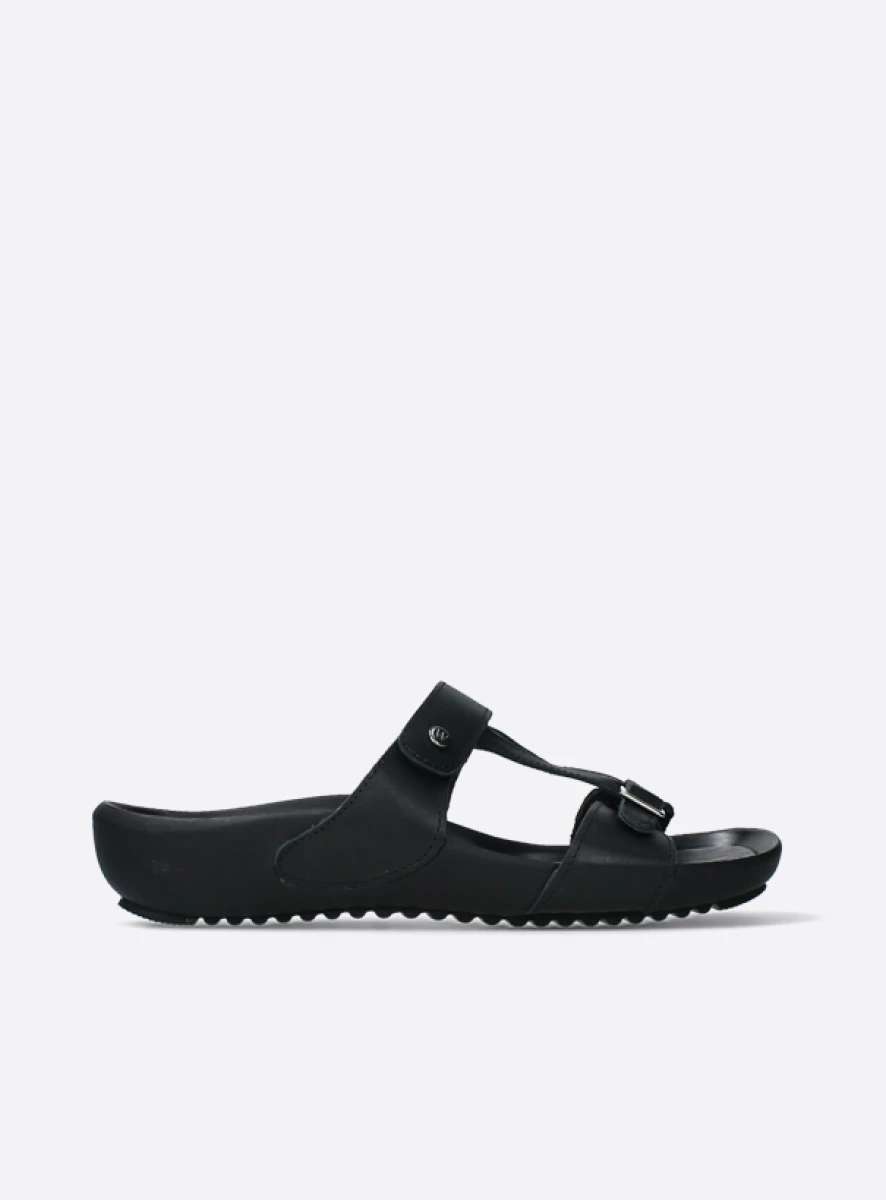 Wolky Slippers 01000 O'Connor 31002 zwart leer