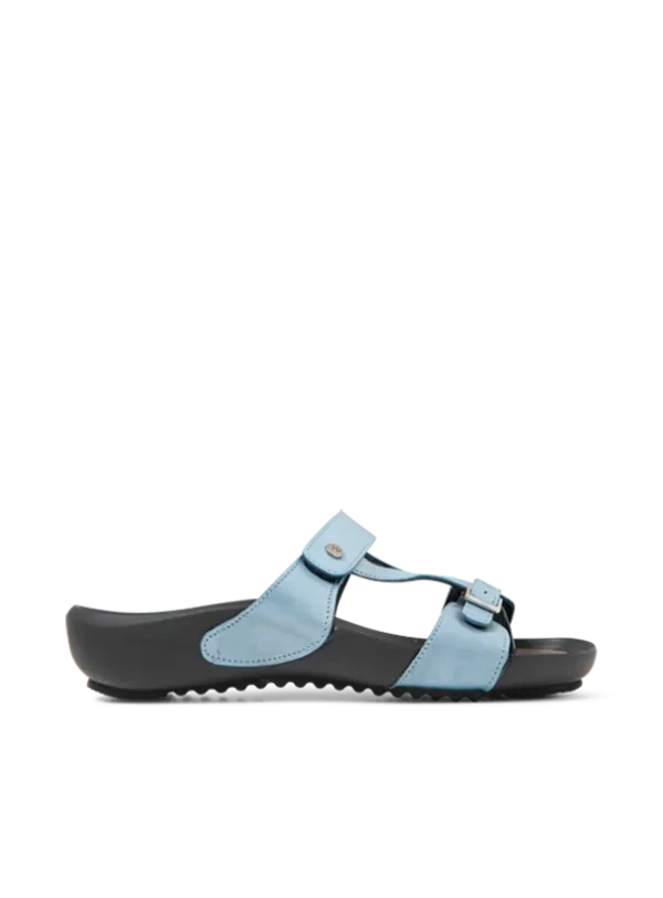 Wolky O'Connor - oceaanblauw leer Slippers voor dames