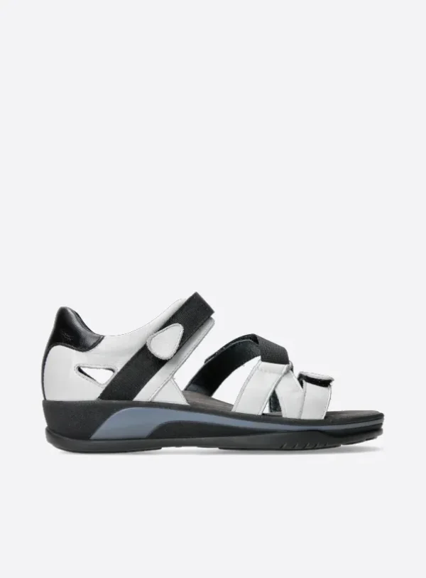 Wolky Desh - gebroken wit leer Sandalen voor dames