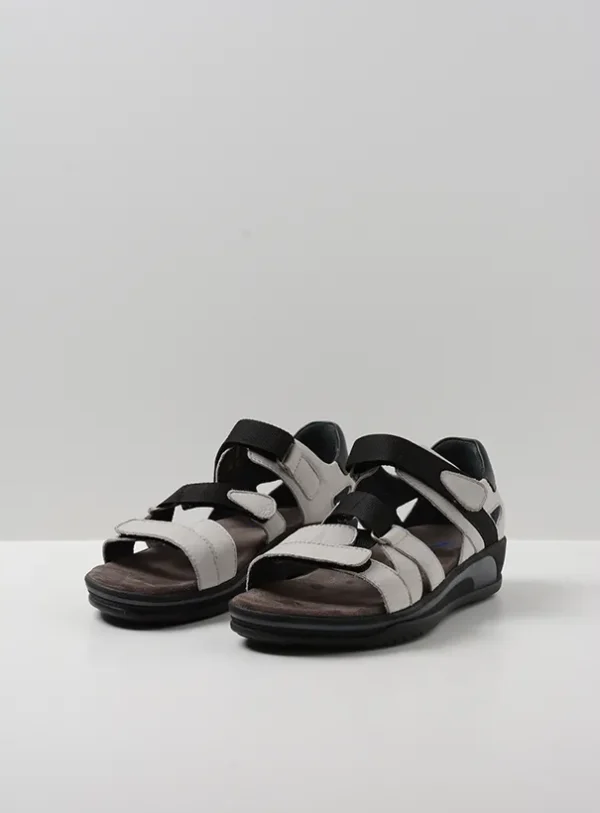 Wolky Desh - gebroken wit leer Sandalen voor dames