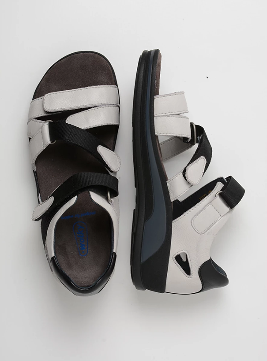 wolky sandalen 01055 desh 30121 gebroken wit leer top