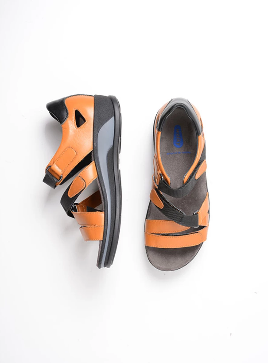 wolky sandalen 01055 desh 30550 oranje leer top