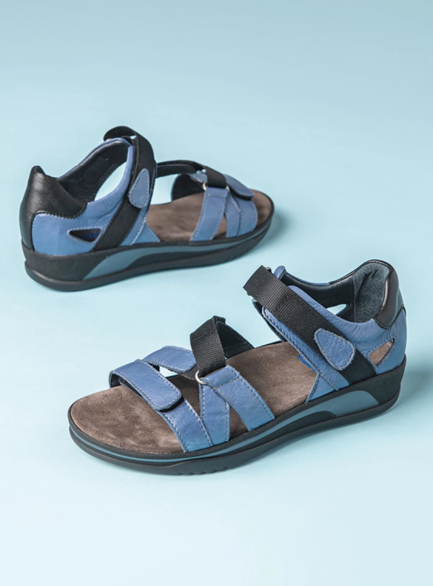 wolky sandalen 01055 desh 30840 jeans leer sfeer