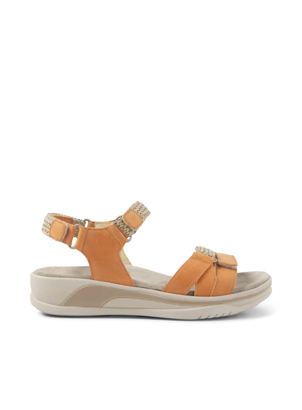 Wolky Acula - oranje nubuck Sandalen voor dames