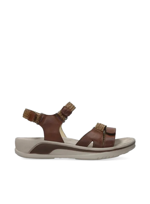Wolky Acula - cognac leer Sandalen voor dames