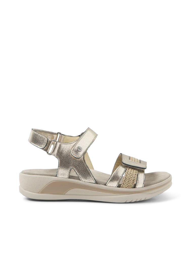 Wolky Sandalen 01057 Fantom 23145 goud metallic leer