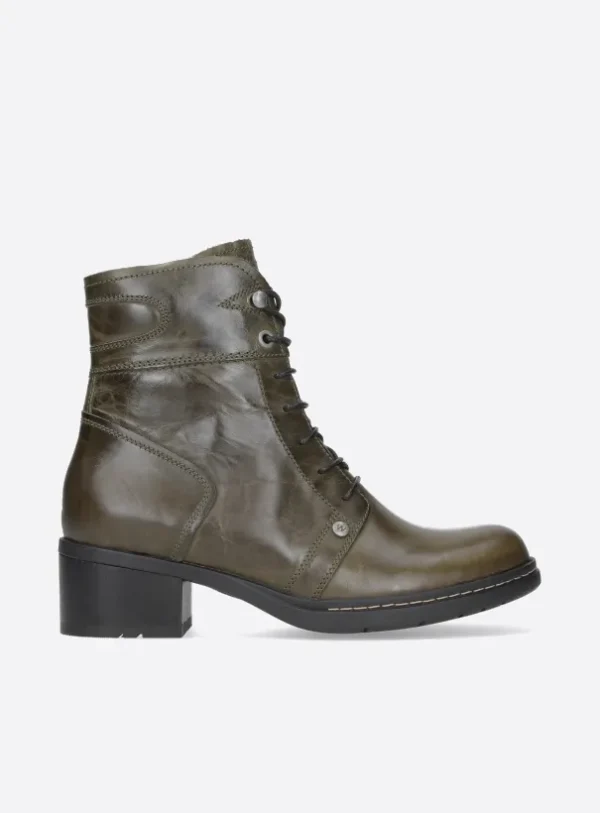 Wolky Red Deer WR - cactus leer Biker boots voor dames