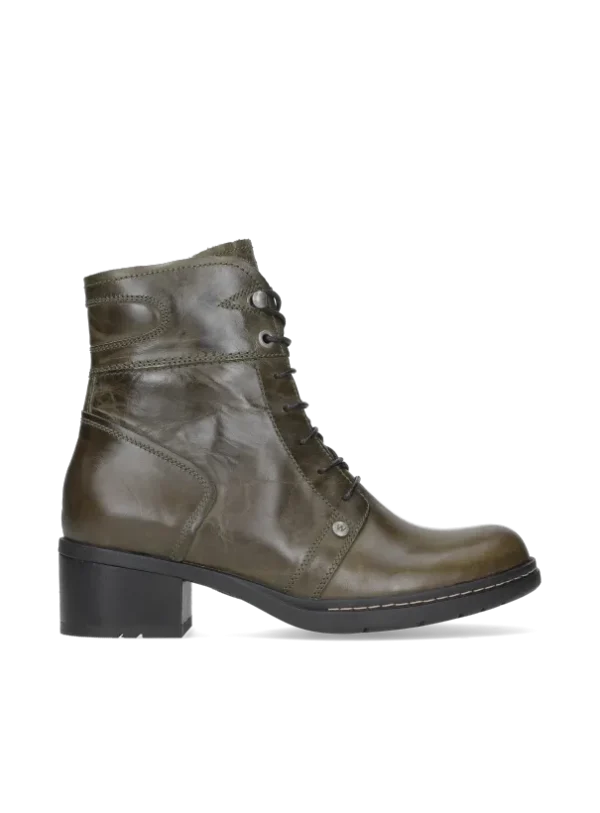 Wolky Red Deer WR - cactus leer Biker boots voor dames