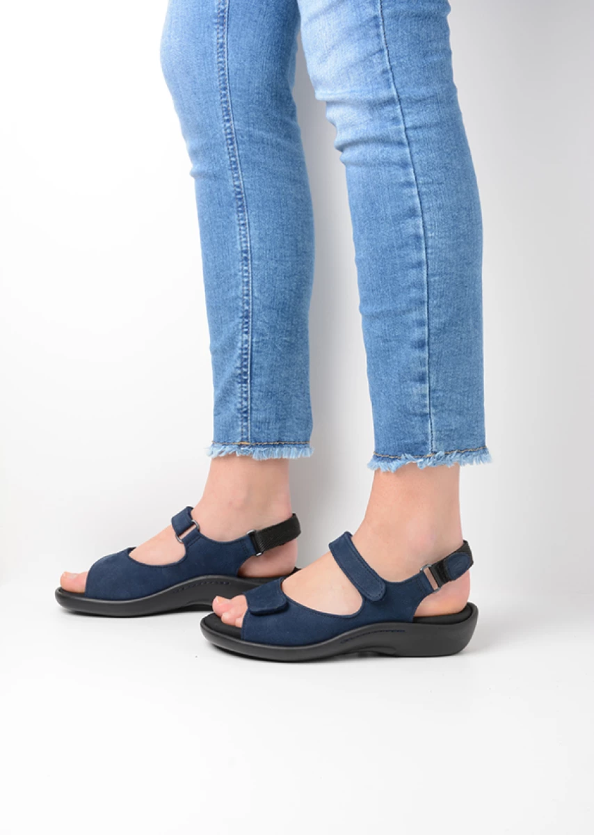 wolky sandalen 01300 salvia 11820 denim nubuck detail