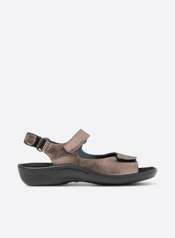 Wolky Salvia - brons metallic leer Sandalen voor dames