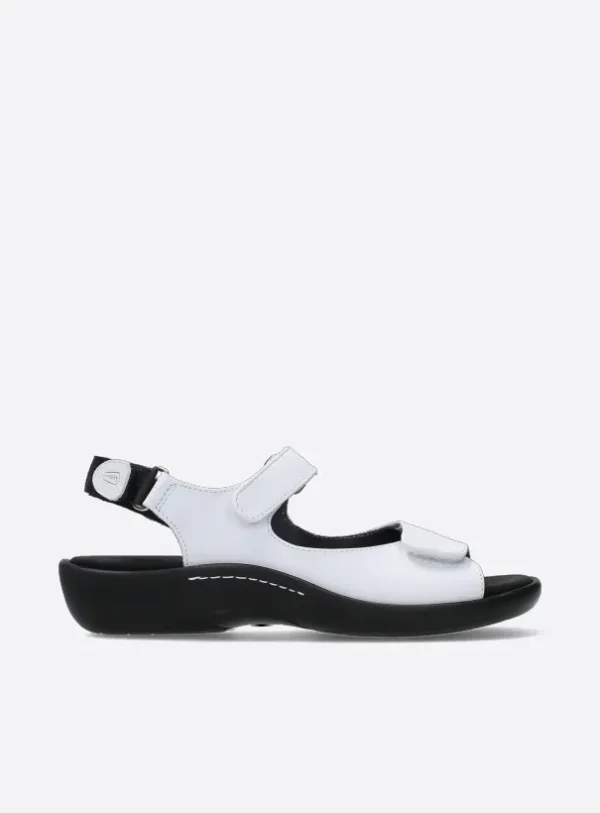 Wolky Salvia - wit leer Sandalen voor dames