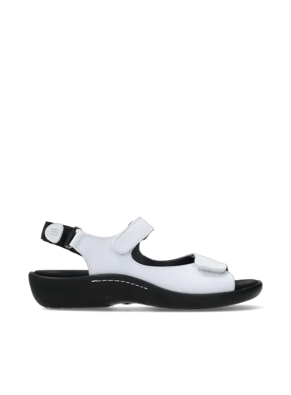 Wolky Salvia - wit leer Sandalen voor dames