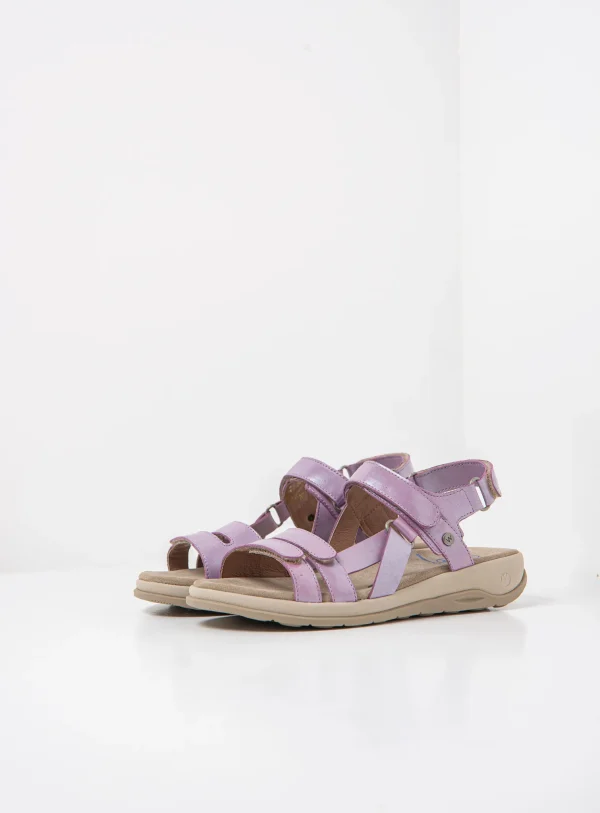Wolky Manilla - lavendel glansleer Sandalen voor dames