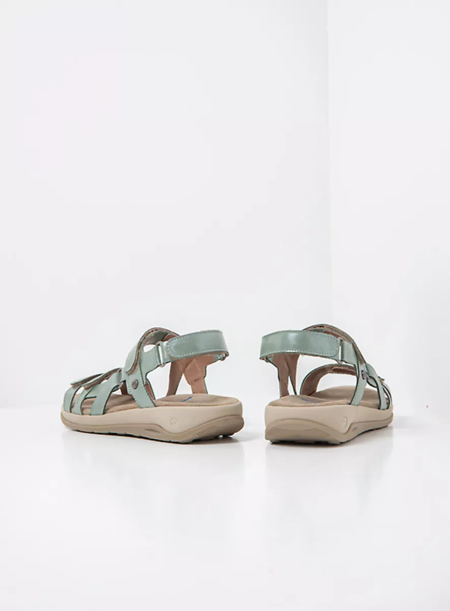 Wolky Nieuw 01475 Manilla 61701 saliegroen glansleer