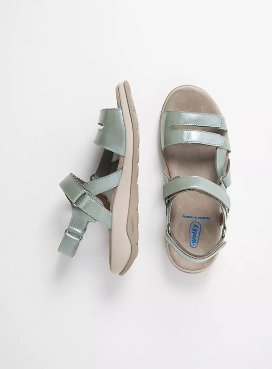 Wolky Nieuw 01475 Manilla 61701 saliegroen glansleer