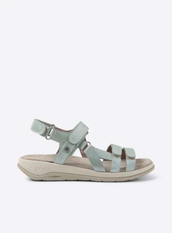 Wolky Manilla - saliegroen glansleer Sandalen voor dames