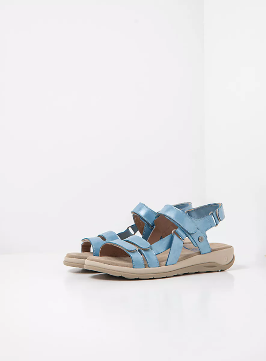 Wolky Nieuw 01475 Manilla 61850 oceaanblauw glansleer