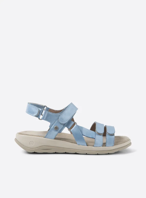 Wolky Manilla - oceaanblauw glansleer Sandalen voor dames