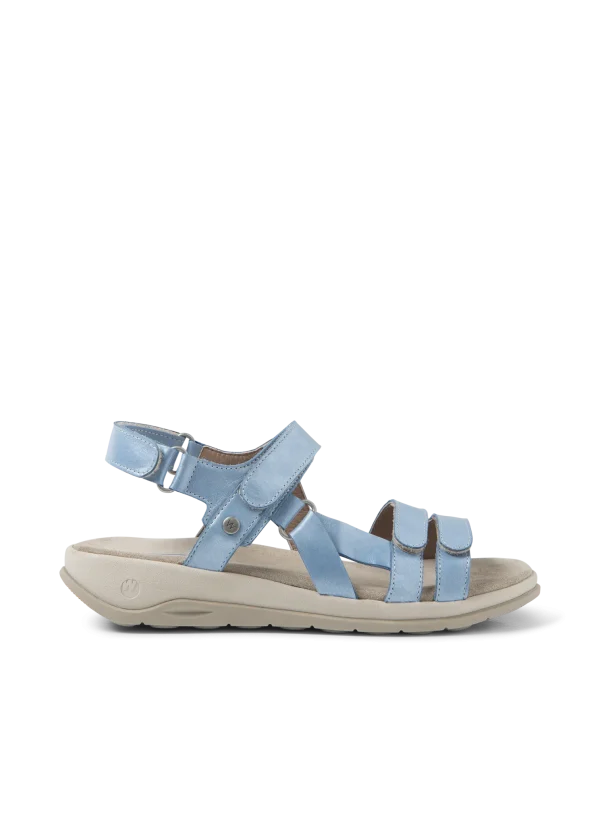 Wolky Manilla - oceaanblauw glansleer Sandalen voor dames