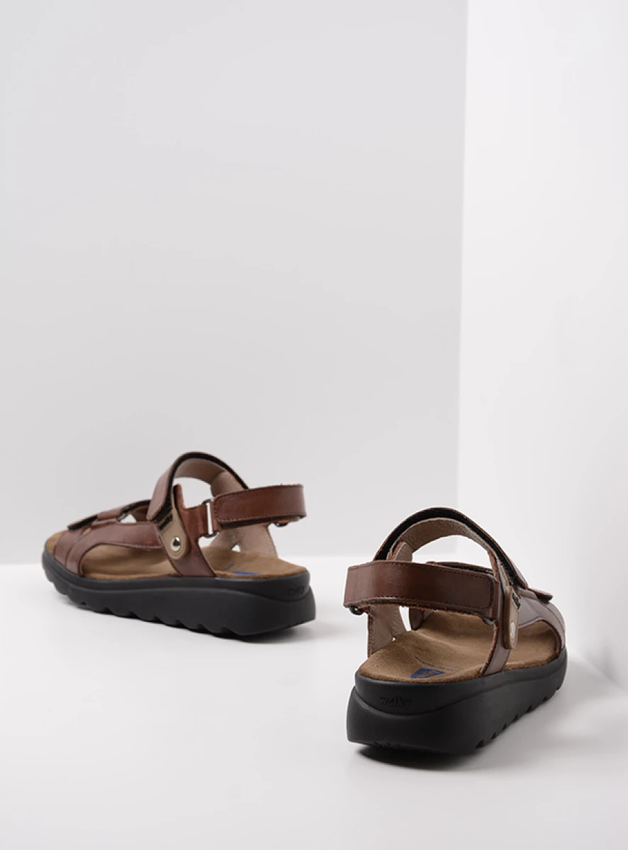 wolky sandalen 01525 mile 50430 cognac leer back