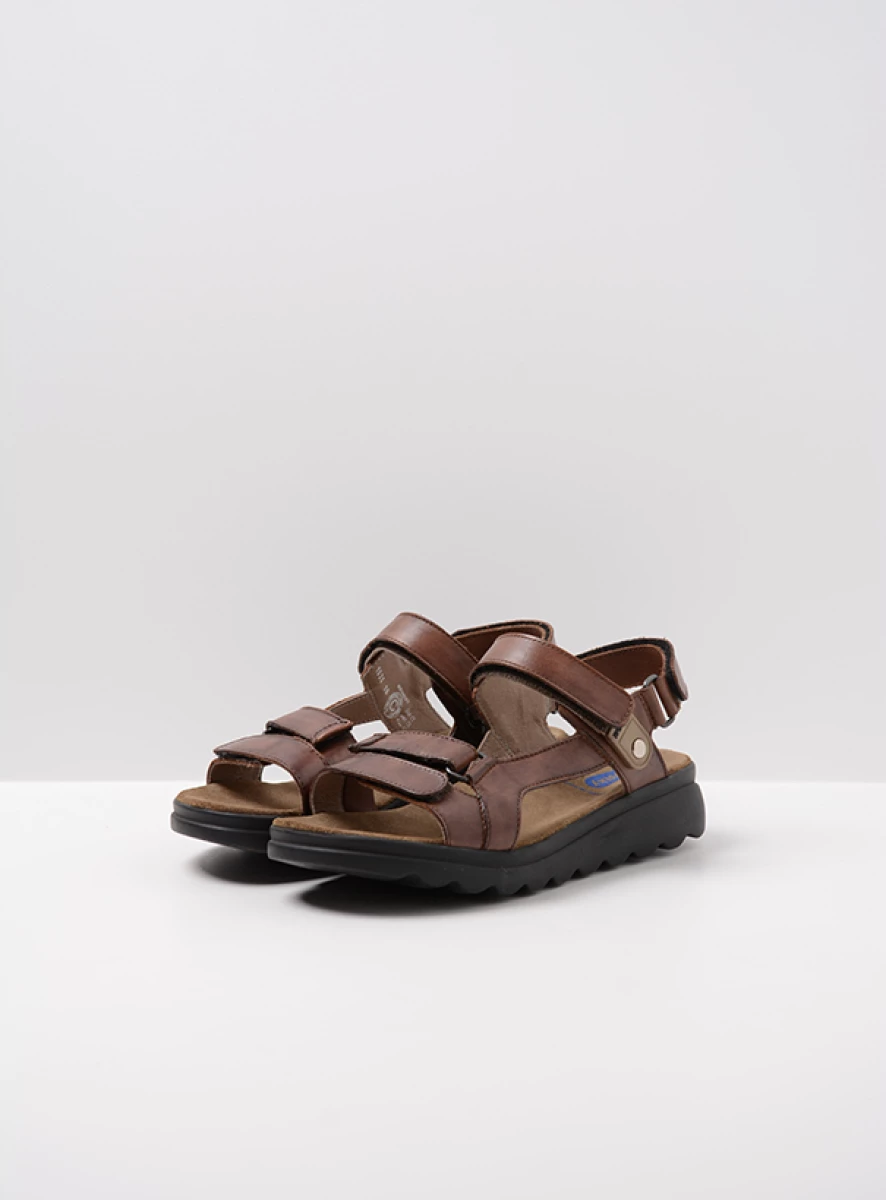 wolky sandalen 01525 mile 50430 cognac leer front