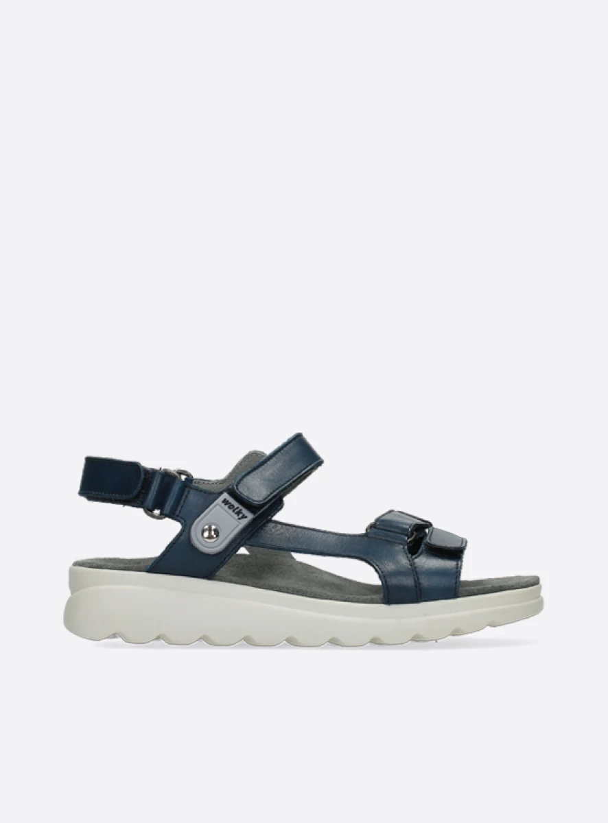 wolky sandalen 01525 mile 50800 blauw leer