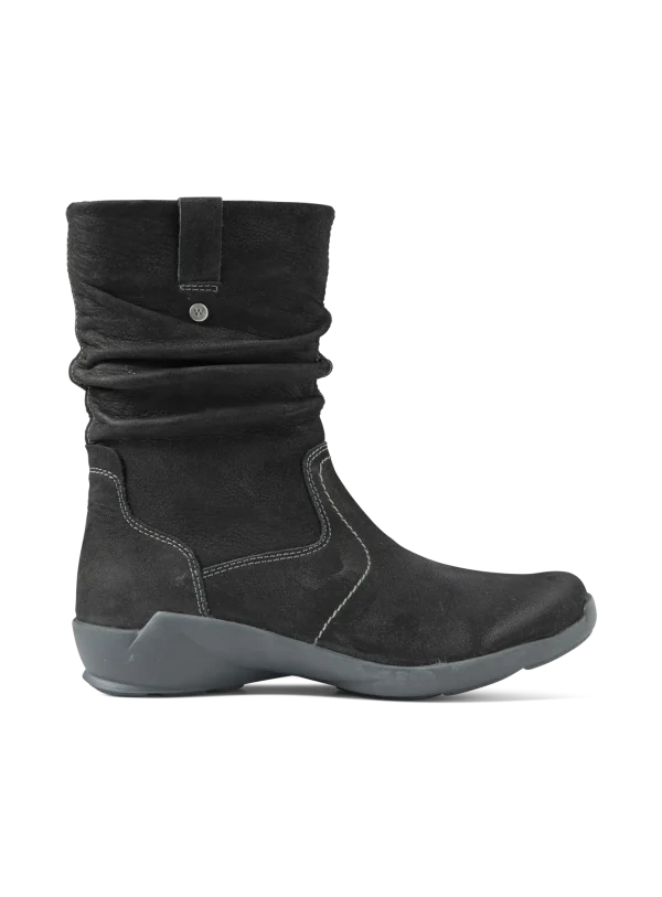 Wolky Luna - zwart nubuck Laarzen voor dames