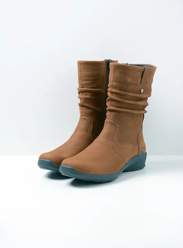 Wolky Luna - cognac nubuck Laarzen voor dames