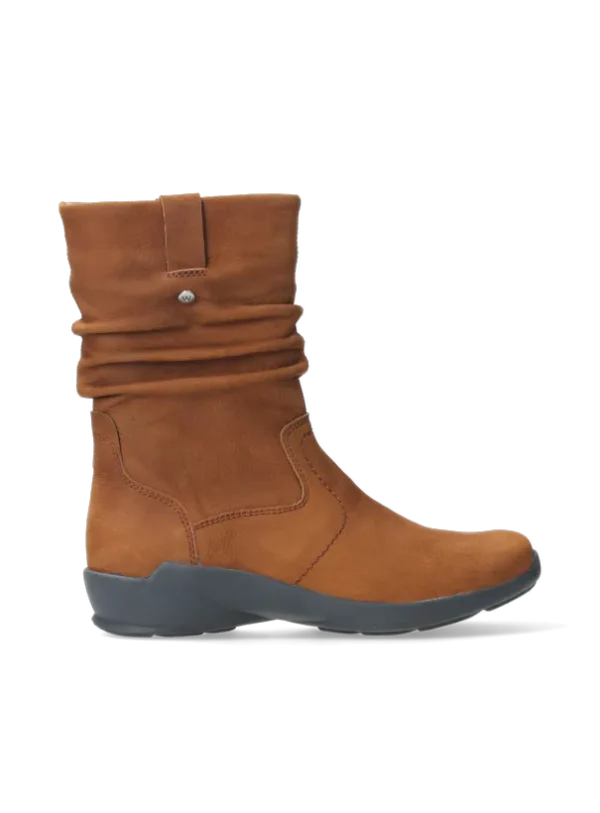 Wolky Luna - cognac nubuck Laarzen voor dames