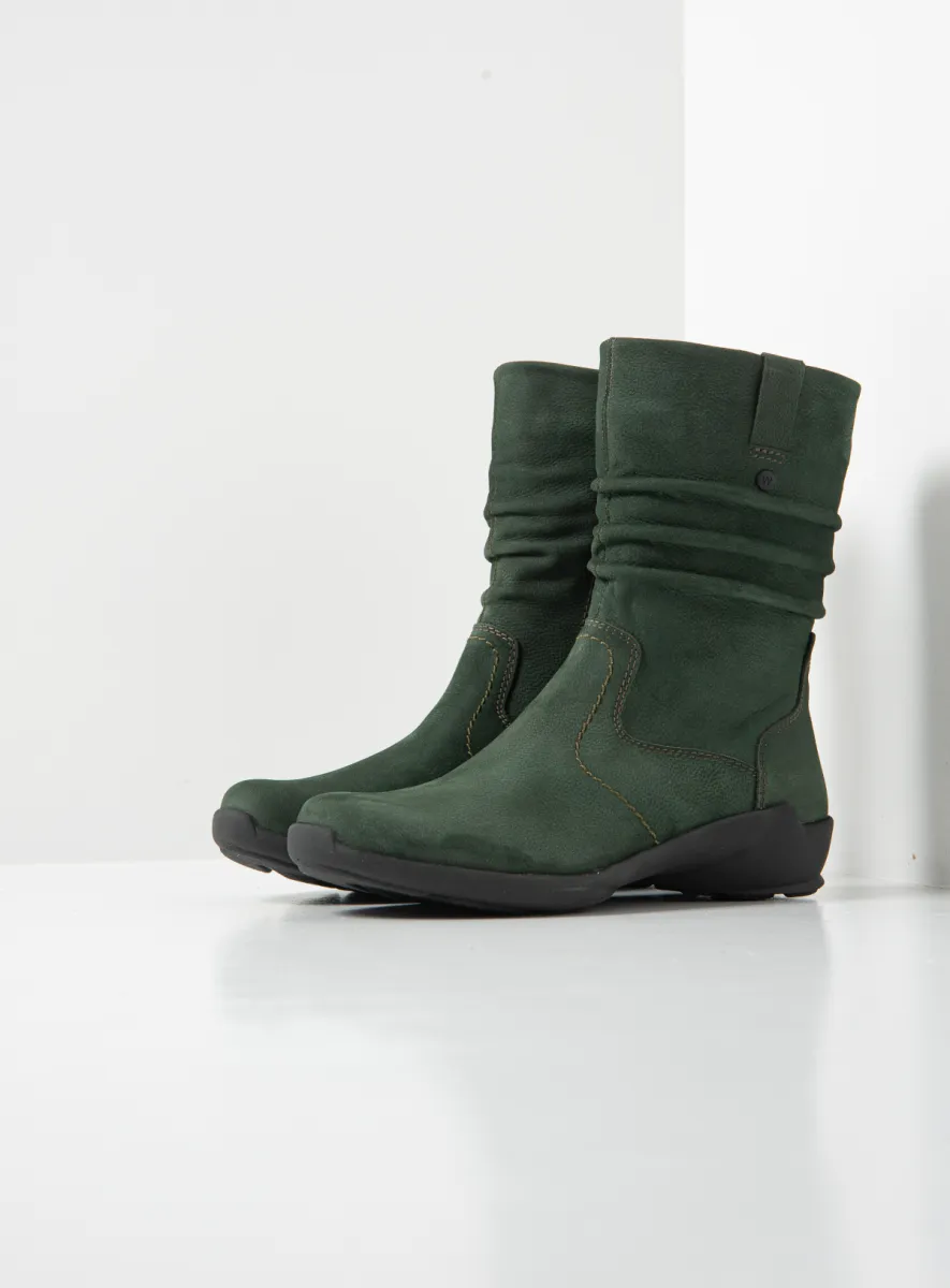Wolky Luna - groen nubuck Chroomvrije schoenen voor dames