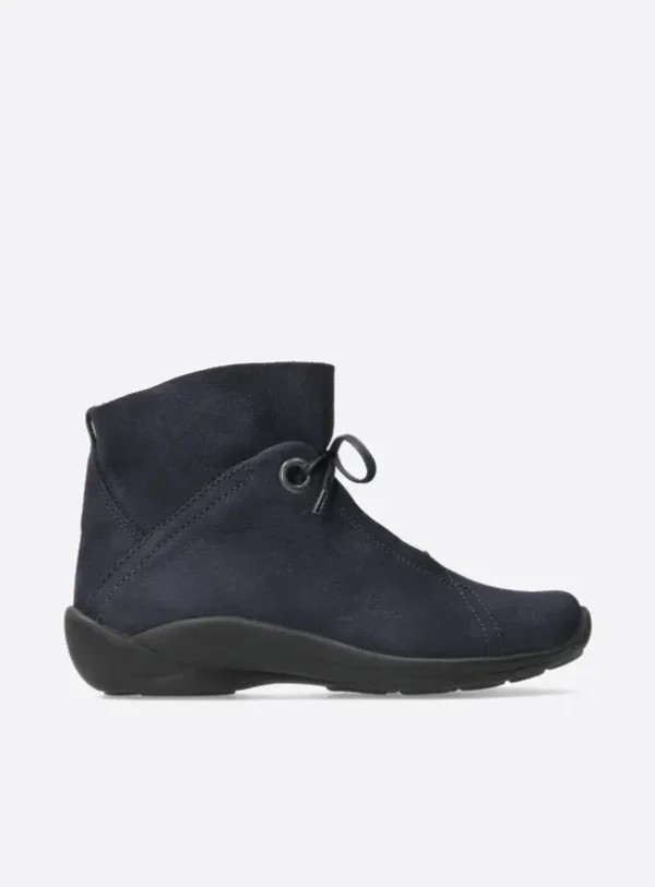 Wolky Diana - blauw nubuck Hoge veterschoenen voor dames
