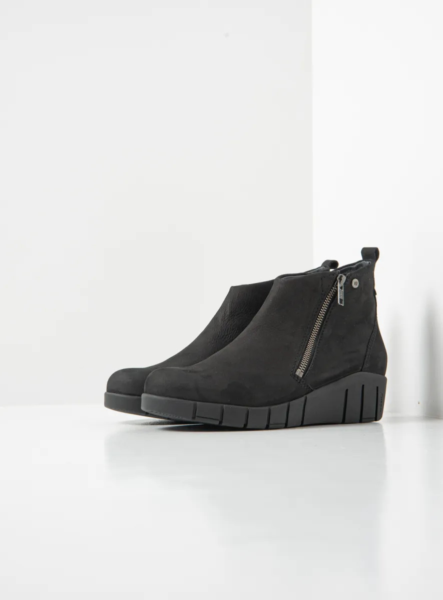 Wolky Phoenix HV - zwart nubuck Blocks voor dames