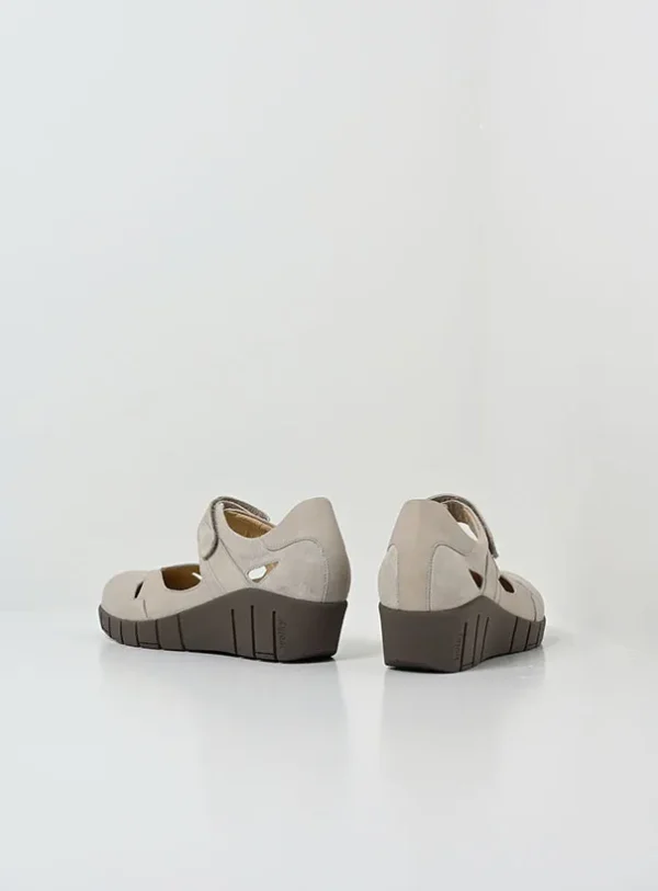 Wolky Charlotte - gebroken wit nubuck Bandschoenen voor dames
