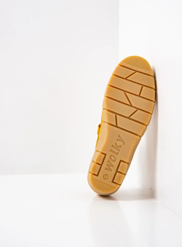 Wolky Charlotte - amber nubuck Bandschoenen voor dames