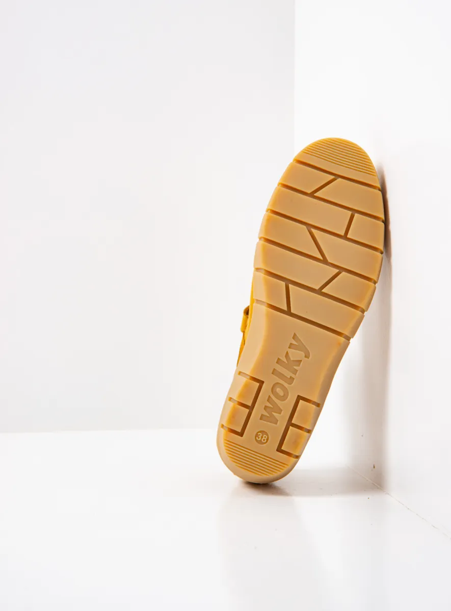 Wolky Charlotte - amber nubuck Bandschoenen voor dames
