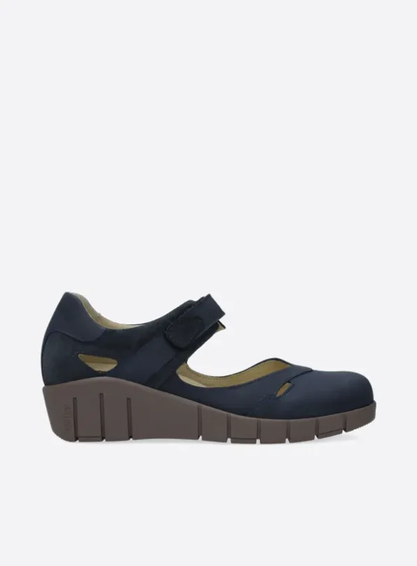 Wolky Charlotte - blauw zomer nubuck Bandschoenen voor dames