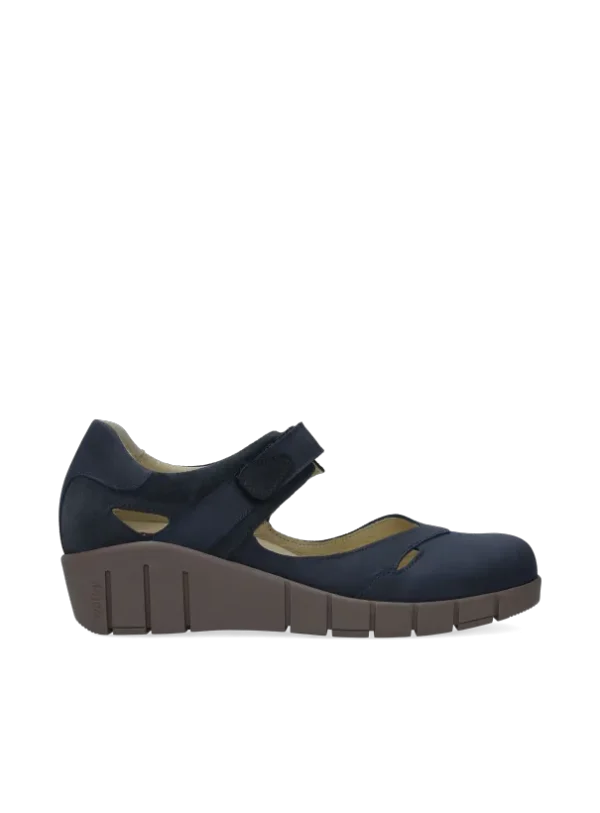 Wolky Charlotte - blauw zomer nubuck Bandschoenen voor dames
