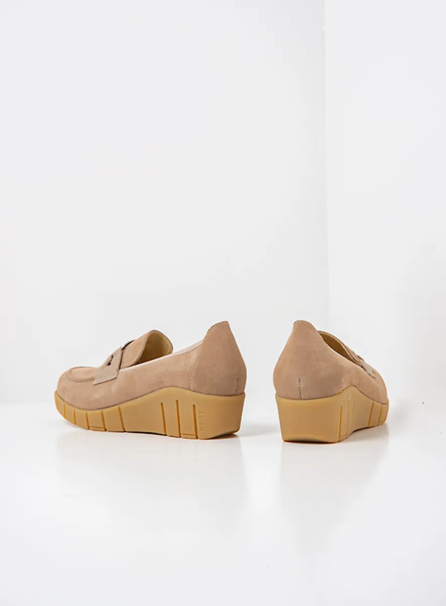 Wolky Instappers 01786 Augusta 40390 beige suede