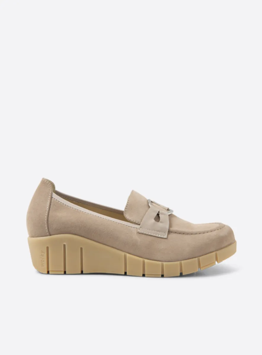Wolky Instappers 01786 Augusta 40390 beige suede